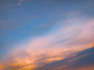 sunset in the sky