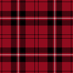 red black white christmas tartan seamless vector pattern