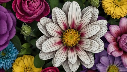 Flower Coloring Book Fun coloring book with flowers for young artists.