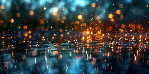 A blurry image of water with a lot of light reflecting off of it