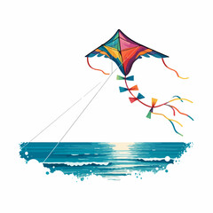 kite flying in the sky