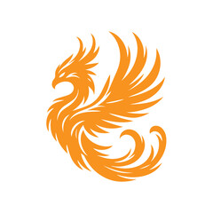 awesome phoenix  logo illustration