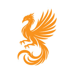 awesome phoenix  logo illustration