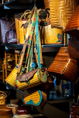 Colorful Handcrafted Bags Showcasing Unique Artistry and Culture