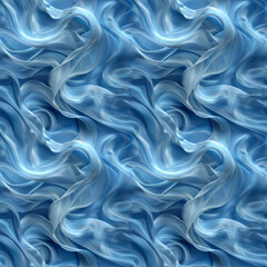 Obraz premium Seamless texture of light blue silk chiffon fabric textile background