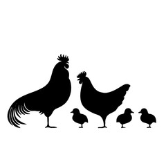 Chicken silhouette