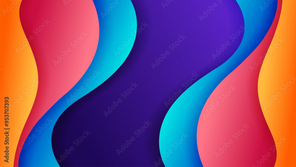 Wall mural Vector background with soft gradient color on background .Vector background for wallpaper. Eps 10