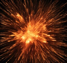 Detailed digital photo of a flame explosion
