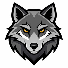wolf head vector