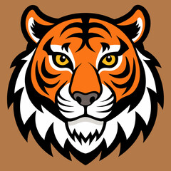 tiger head vector