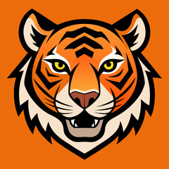 tiger head vector