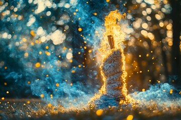 Obraz premium Smudge Stick Nature Connection Native American Spirituality Religion Spiritual Symbol