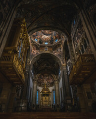 Inner decoration of Parma Cathedral, Parma, Italy