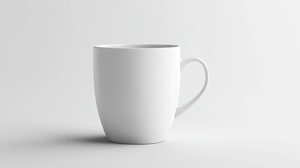 Obraz premium Mug mockup isolated on white background. template mockup logo brand