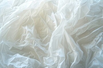 Obraz premium A White Plastic Bag Texture macro background White Plastic Bag Texture macro background