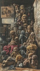 Fototapeta premium Voodoo Doll Cultural Exhibit Voodoo Religion Spiritual Symbol