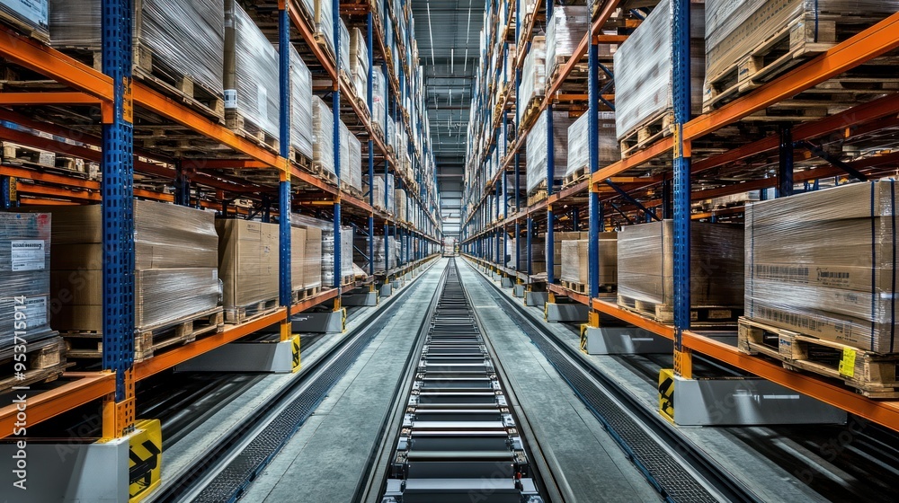 Poster automated storage and retrieval system (asrs) in a warehouse