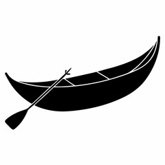 Canoe Black silhouette