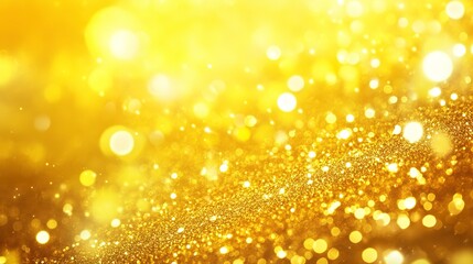 A bright yellow background with a lot of sparkles. The background is filled with gold and the sparkles are scattered all over the image 