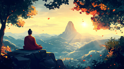 meditation in the mountains