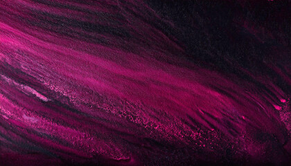 Obraz premium Dark pink and black abstract background with grainy texture. Deep and rich tones. Paint smudges