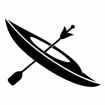 recommend clip art: Kayak Black silhouette
