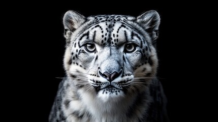Snow Leopard Portrait - Majestic and Wild