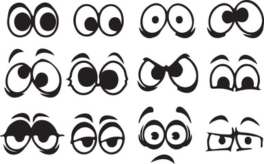 Cartoon Eyes Collection Pro Vector