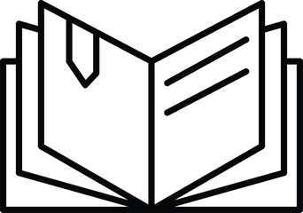 Open book icon pictogram set illustration