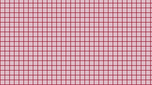 Red square Grid Papper pattern, loopable seamless Background
