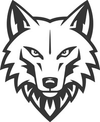 Wolf head. Design element for sport team logo, emblem, badge, mascot.