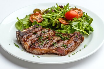 Grilled Steak with Salad