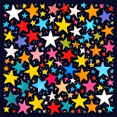 Fototapeta premium seamless background with stars