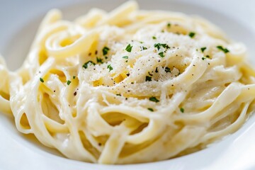 Creamy Fettuccine Alfredo with Parmesan Cheese