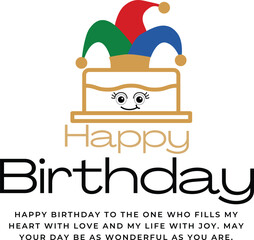 Happy birthday Text effect font design