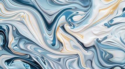 Obraz premium Elegant marbled paper background with intricate swirling patterns, showcasing a blend of colors and textures, ideal for creative projects and artistic presentations.