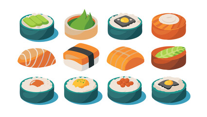 set of sushi