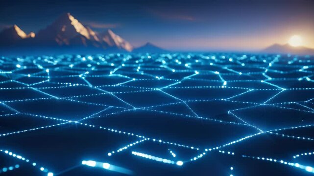 Abstract Digital Network Connection Background