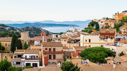 Obraz premium the beautiful town of Begur, a gem of the Costa Brava, Calalonia, Girona, Spain