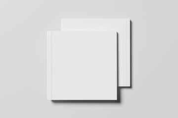 blank square magazine white