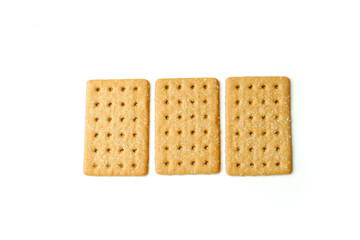 Coffee Biscuits on white background. Delicious Coffee Biscuits.       