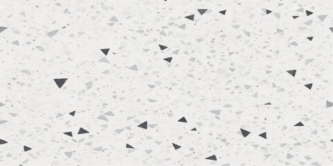 Terrazzo marble flooring seamless texture. Natural stone terrazzo desing tile texture white. White and black marble or terrazzo. Raster texture of mosaic floor with natural stones, granite, marble, 