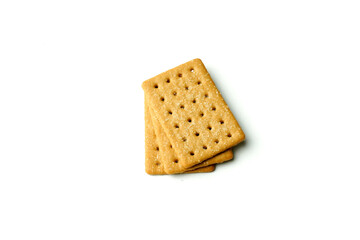 Coffee Biscuits on white background. Delicious Coffee Biscuits.       