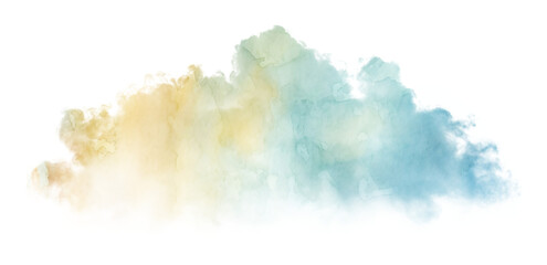 watercolor cloud, ethereal and dreamy, soft edges and subtle textures, artistic and delicate