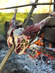 Lamb on the barbecue