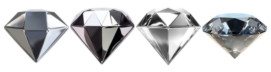 Four Diamonds with Different Reflections