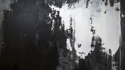 Fototapeta premium Abstract Black and White Paint Splatter Texture