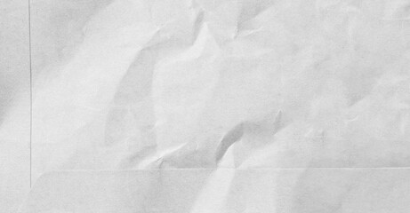 Crumpled White art paper background.