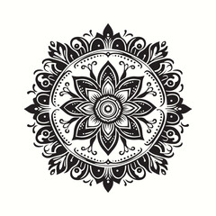 Charming Mandela Silhouette Vector Artwork