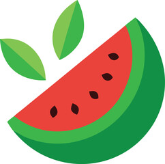 slice of watermelon Icon Vector Art